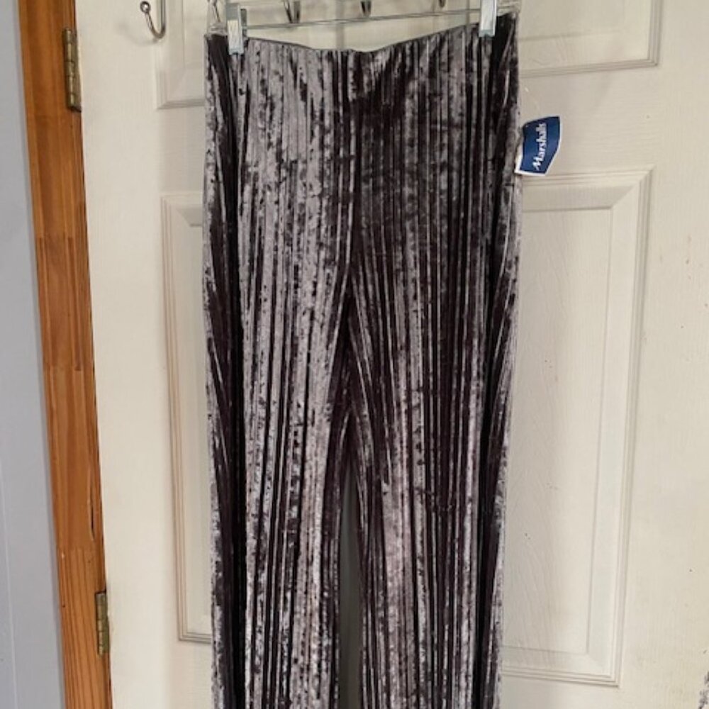 New with Tags Rachel Zoe High Rise Wide Leg Velour Pants Women's Size 5